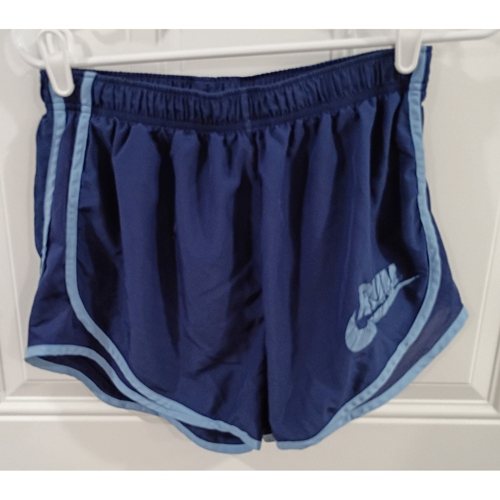 Nike Dri-FIT Women's Athletic Running Shorts Blue Elastic Waist sz M
